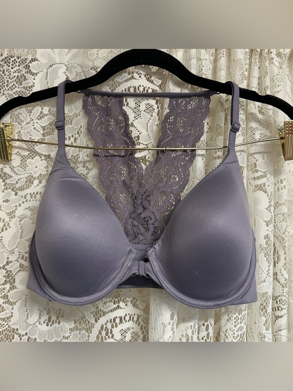 Victoria’s Secret Purple Racerback Perfect Coverage Bra